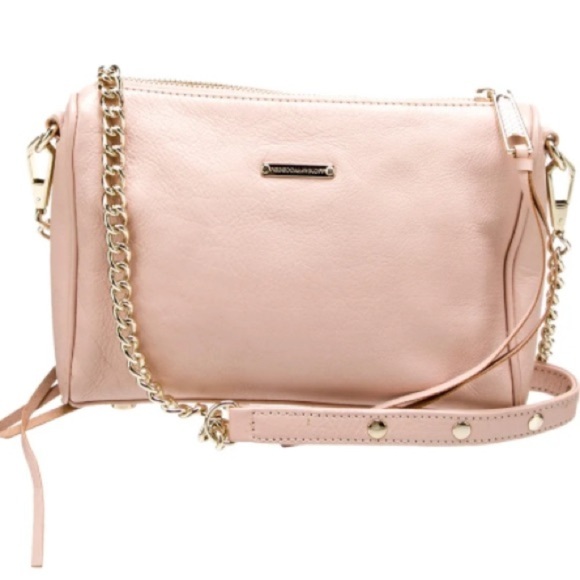 Rebecca Minkoff
5 Zip Rocker Leather Crossbody Bag, Pink/Blush silver hardware - Picture 2 of 12